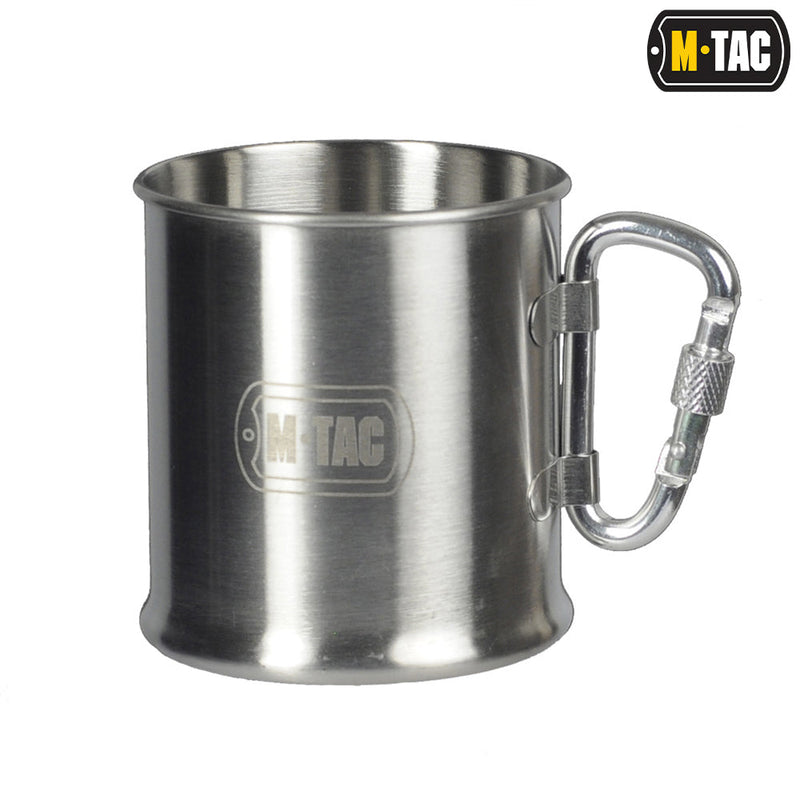 Load image into Gallery viewer, M-Tac Mug 8.5oz Stainless Steel with Carabiner