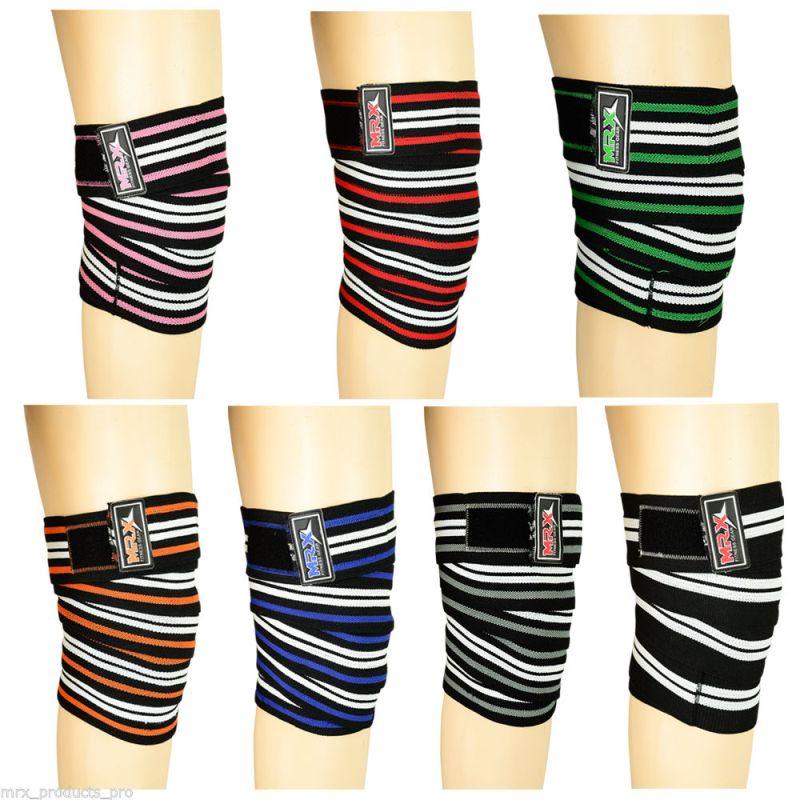 Load image into Gallery viewer, Mrx Weightlifting Knee Wraps Pro Quality Gym Workout Lifting Wrap