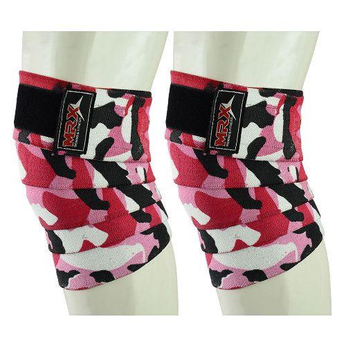 Load image into Gallery viewer, MRX Weightlifting Knee Wraps Gym Workout Lifting Wrap Camo Style Unisex