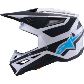 ALPINESTARS SM3 Helmet - Heat - Matte Silver/Blue/Black - XS 8301026-1949-XS
