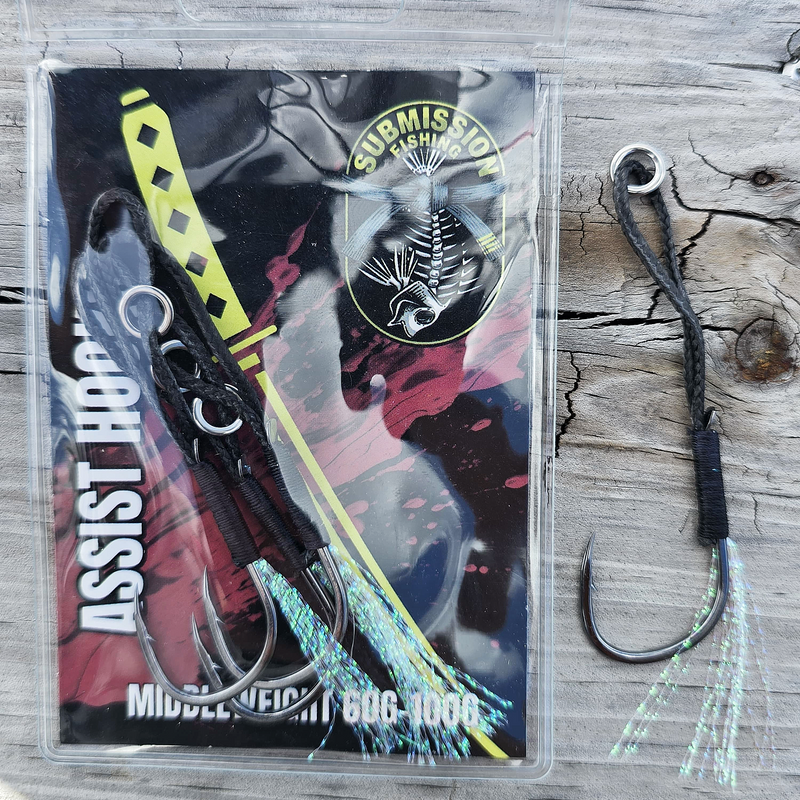 Load image into Gallery viewer, Submission Assist Hooks – BKK Saltwater Slow Pitch Jigging Hooks