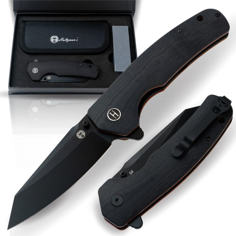 Load image into Gallery viewer, The Clip Point Folding Pocket Knife Giftset for Men and Women (Grey and Red)