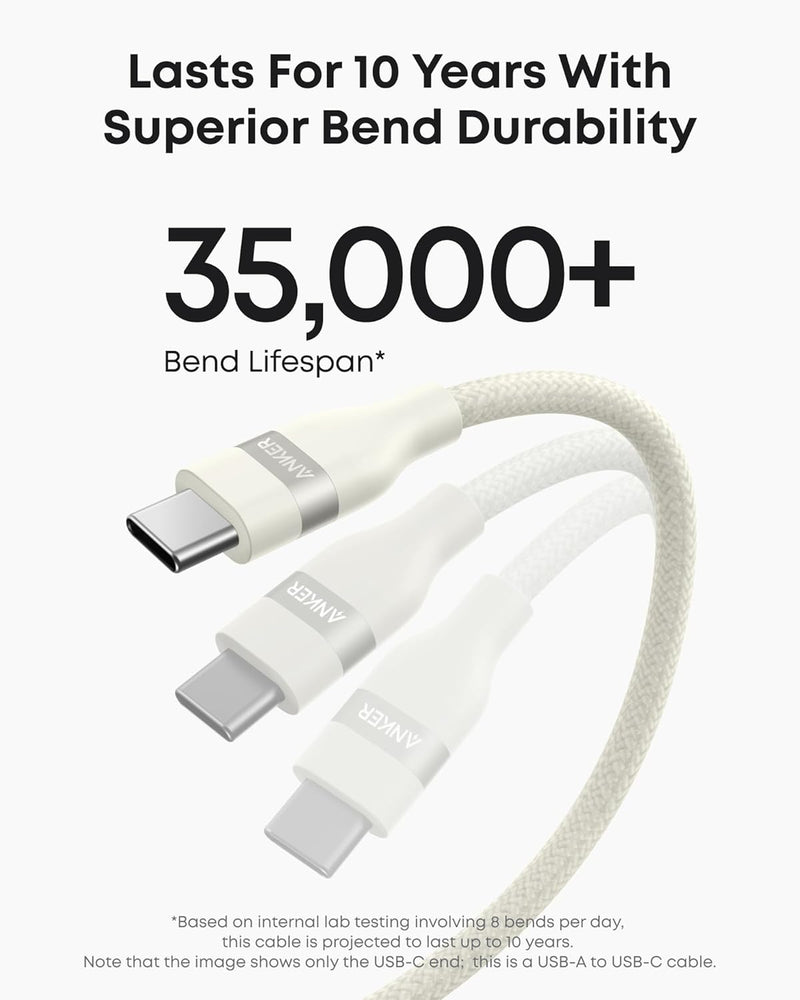 Load image into Gallery viewer, Anker USB-A to USB-C Cable (3 ft / 6 ft, Upcycled-Braided)