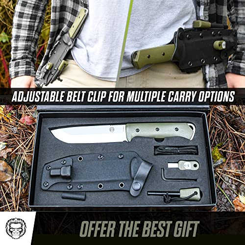 Load image into Gallery viewer, The Bushwhacker D2 Steel Bushcraft Survival Knife Gift Set (Selection)