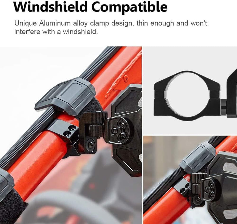 Load image into Gallery viewer, UTV Rear View Side Mirrors for Can Am Maverick X3/ RZR w/ 1.75"-2" roll bar (1 pair)