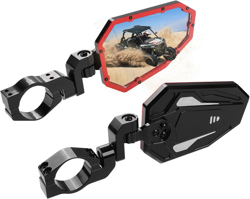 Load image into Gallery viewer, UTV Rear View Side Mirrors for Can Am Maverick X3/ RZR w/ 1.75"-2" roll bar (1 pair)