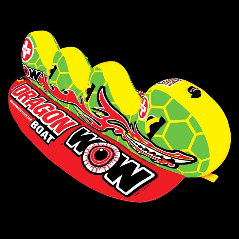 Load image into Gallery viewer, WOW Watersports Dragon Boat 3 Person Towable Water Tube For Pool and Lake