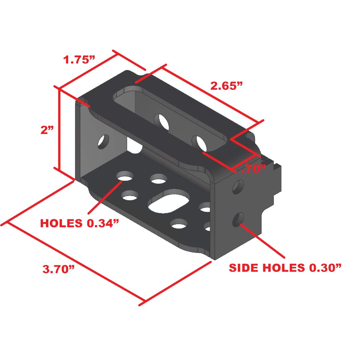 Bed Rail Tie Down Bracket & Accessory Mount