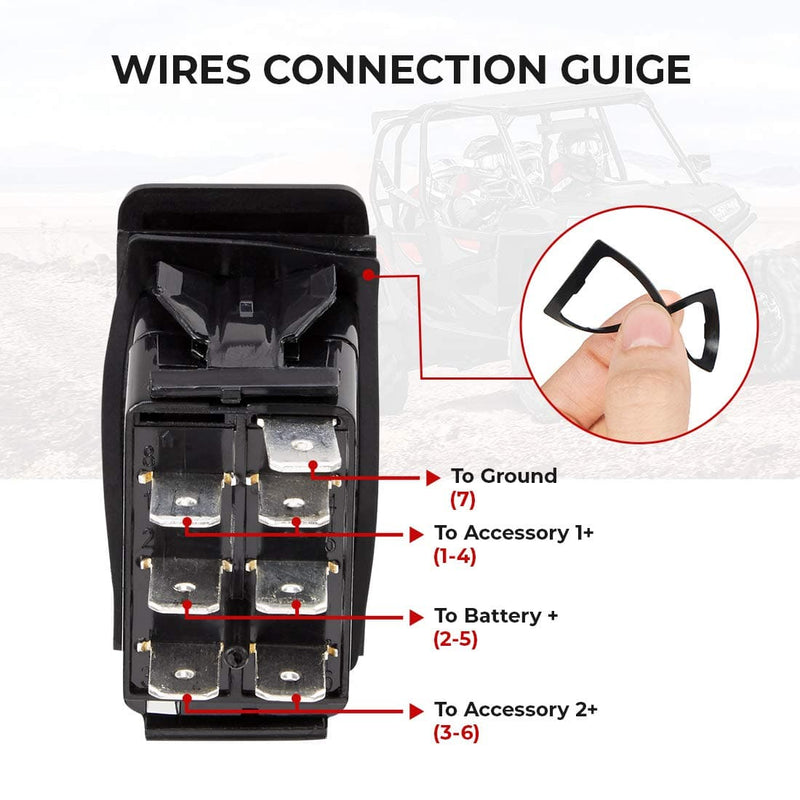Load image into Gallery viewer, 7Pin Winch Rocker Switches For Polaris, Can-Am
