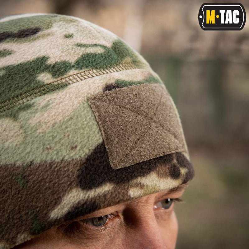 Load image into Gallery viewer, M-Tac Fleece Tactical Watch Cap Beanie With Patch Panel (270 g/m2)