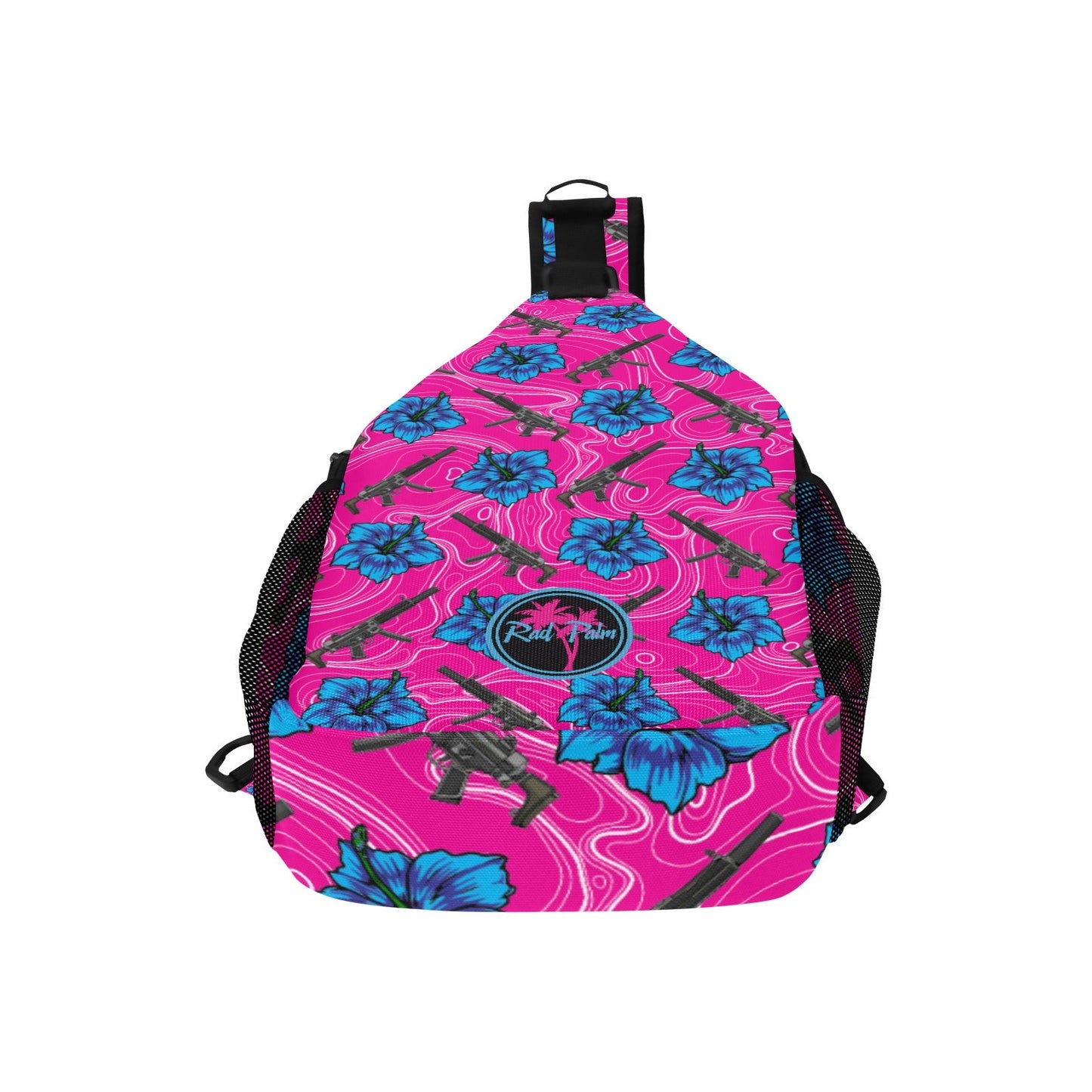 High Capacity Hibiscus Sling Bag