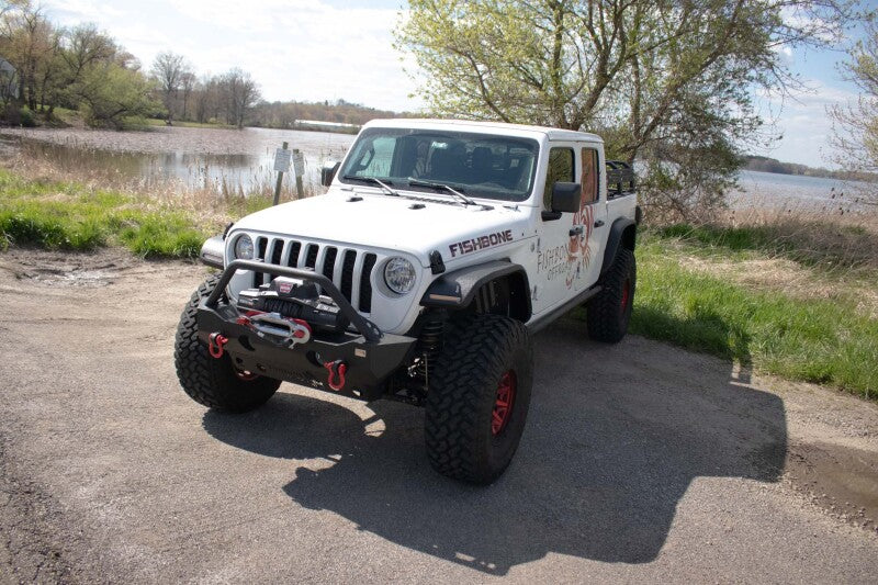 Fishbone Offroad 2018+ Jeep Wrangler JL/JLU/2020+ Gladiator JT Alum Front Fender Flares - Black