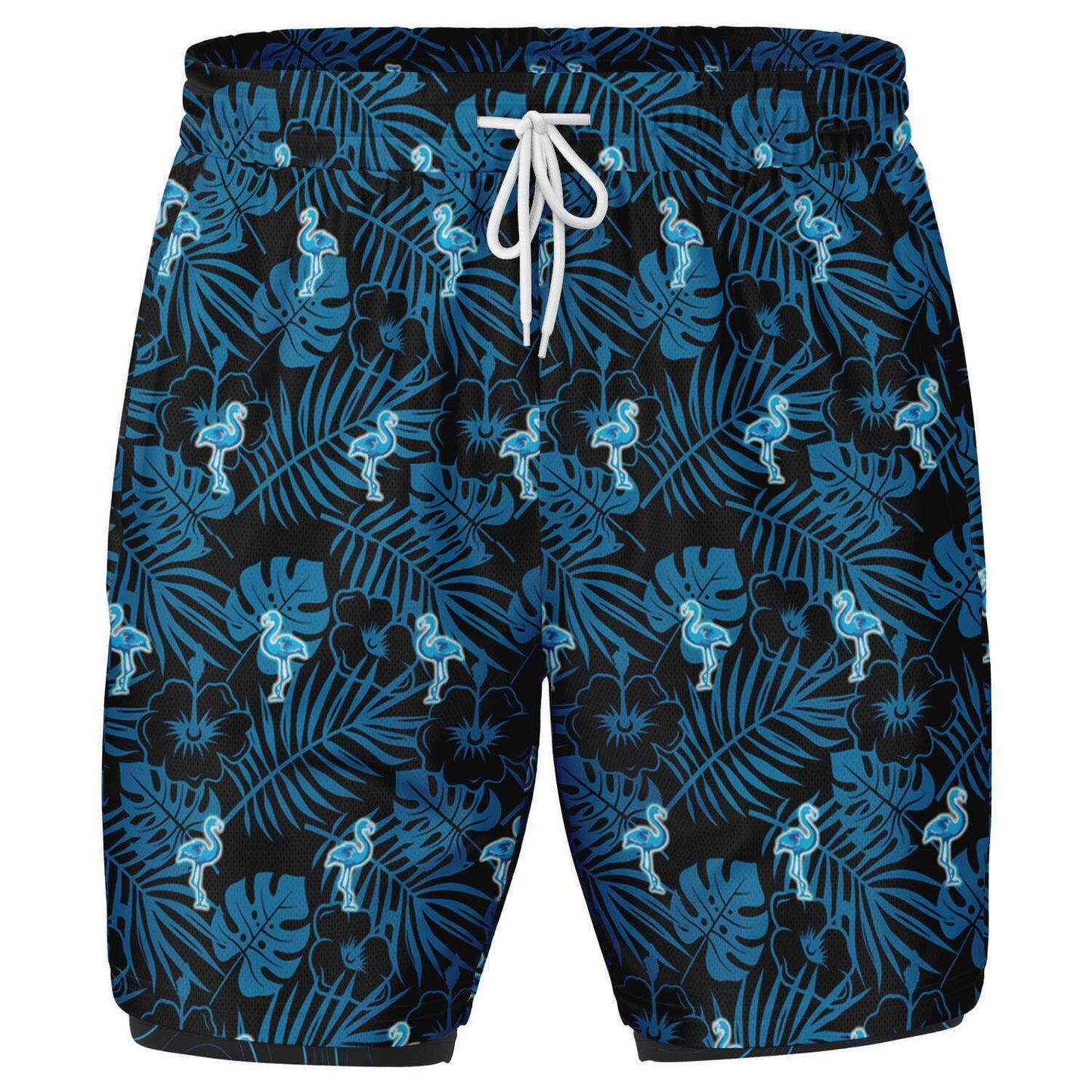 Rad Palm Party Like A Flockstar Men's 2-in-1 Shorts