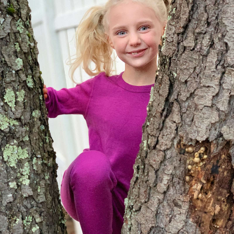 Load image into Gallery viewer, Midweight Kid's Wool Bottom Base Layer - 100% Merino Wool