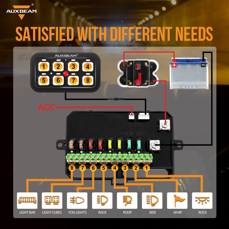 Load image into Gallery viewer, Single Series 6/8 Gang LED Switch Panel,Off Road Light Controller