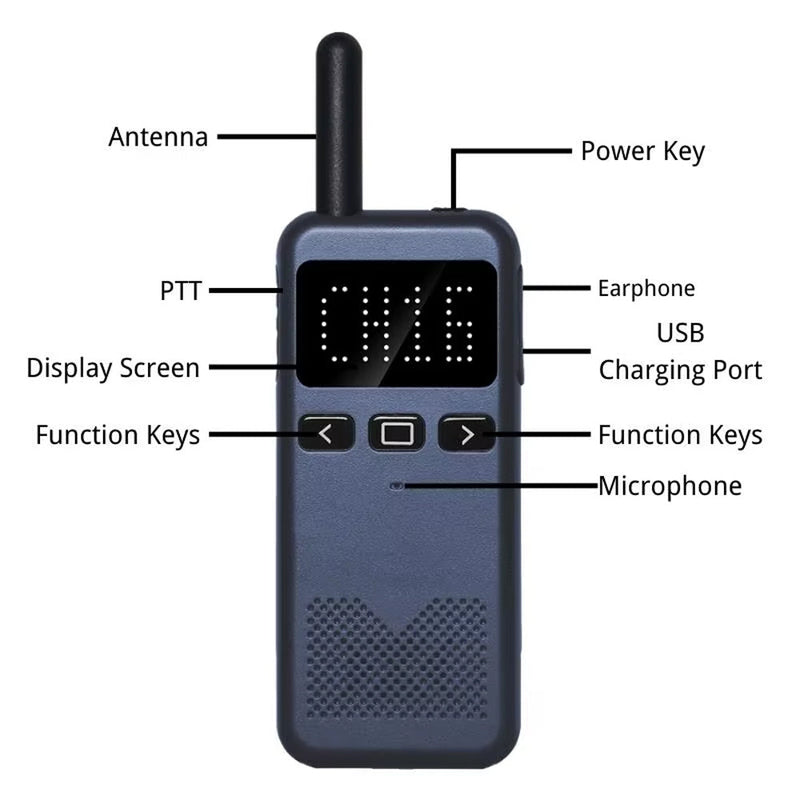 Load image into Gallery viewer, Ruyage RY13 UHF Analog Long Range Two Way Radio Ultra-thin Walkie Talkie