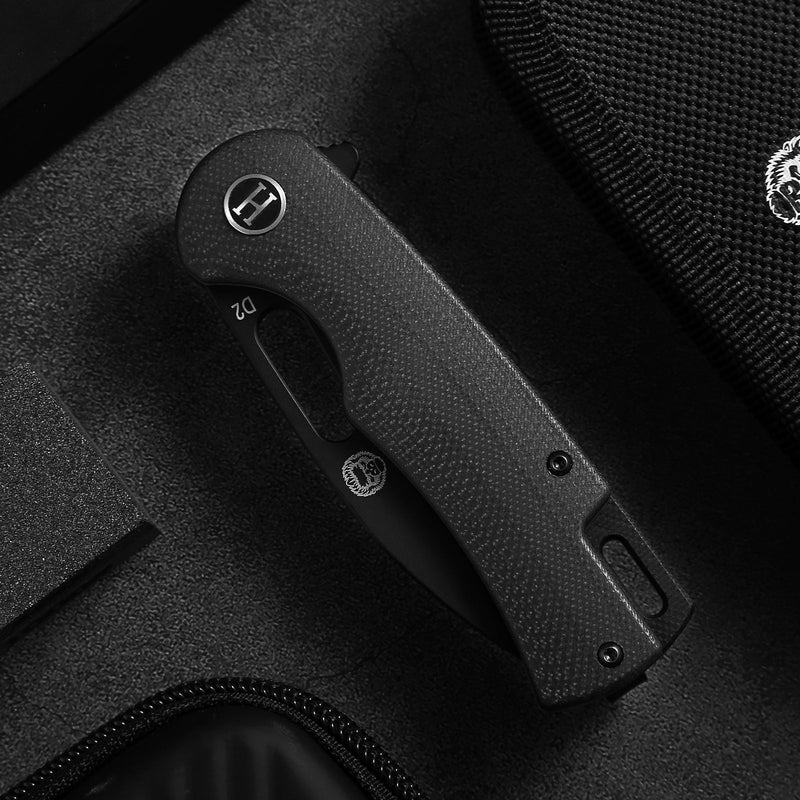 Load image into Gallery viewer, The Venture Point Folding Pocket Knife Giftset for Men and Women (Black and Blue)