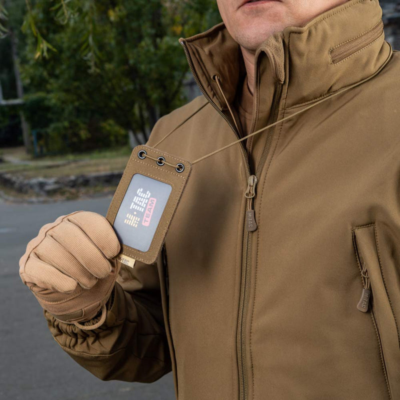 Load image into Gallery viewer, M-Tac Tactical Badge Holder Hanging ID Card Case Hook Surface Draw Cord