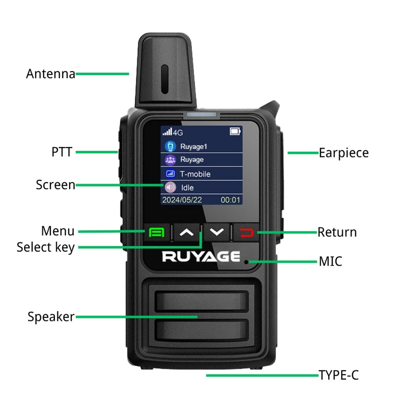 Load image into Gallery viewer, Ruyage Radio Nationwide PTT Walkie-Talkie(R2)