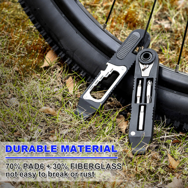 Load image into Gallery viewer, 14 IN 1 Bike Tire Repair Kit - Wrench/Lever/Screwdriver/Corkscrew/File Blade