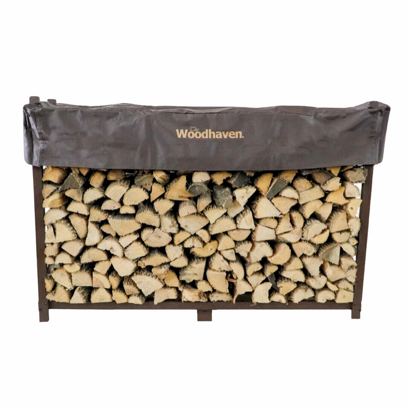 Load image into Gallery viewer, 6 ft Firewood Rack Holds 1/3 Cord Plus Woodhaven