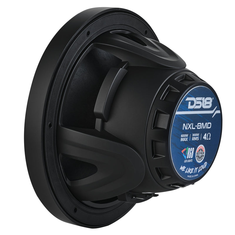 Load image into Gallery viewer, 8” Marine 2-Way Hybrid Speaker with RGB LED, Compression Driver and Neodymium Magnet | 350W RMS 4-Ohm