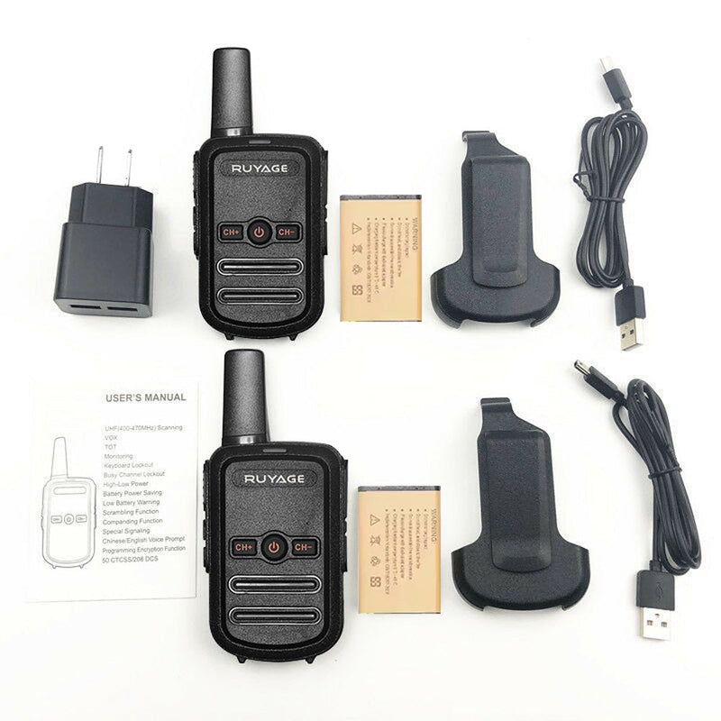 Load image into Gallery viewer, Ruyage RY12 UHF Analog Long Range Two Way Radio Mini Walkie Talkie
