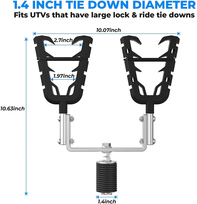 Load image into Gallery viewer, UTV Gun Mount, Tool Rack Fit Polaris Ranger & General