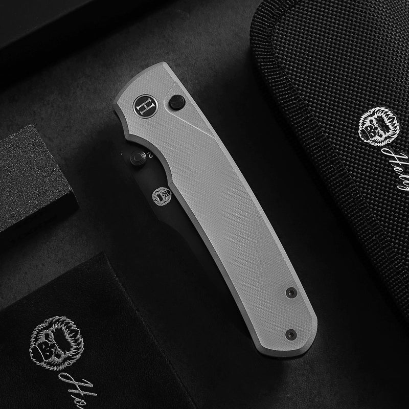 Load image into Gallery viewer, The Loyalist Folding Pocket Knife Giftset for Men and Women (Black and White)