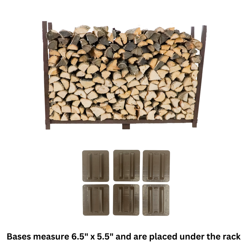 Load image into Gallery viewer, 6 ft Firewood Rack Holds 1/3 Cord Plus Woodhaven