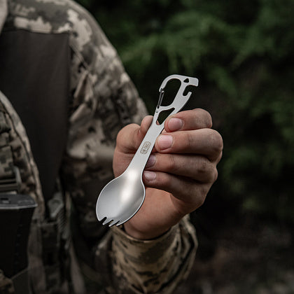 Load image into Gallery viewer, M-Tac Spork Cutlery set with a Carabiner