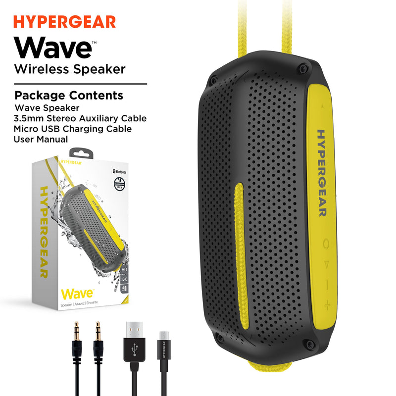 Load image into Gallery viewer, HyperGear Wave Water Resistant Wireless Speaker with Extended Battery Life