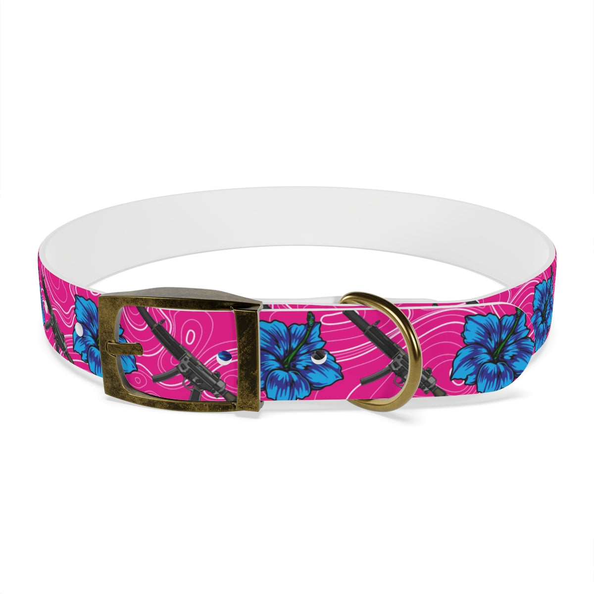 Rad Palm High Capacity Hibiscus Dog Collar