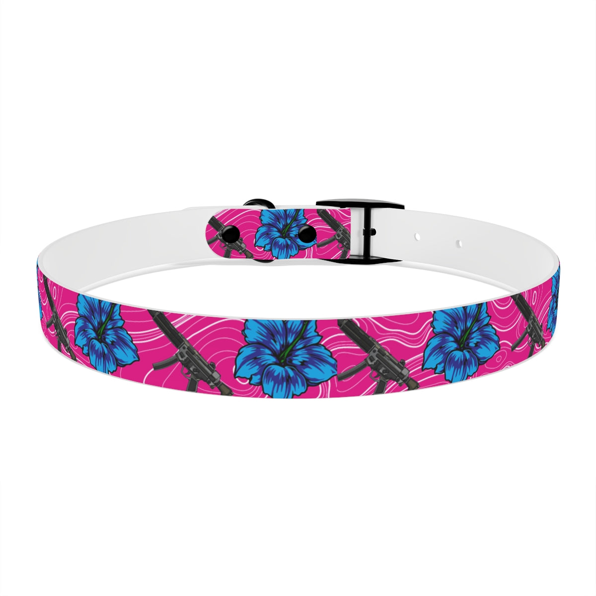 Rad Palm High Capacity Hibiscus Dog Collar