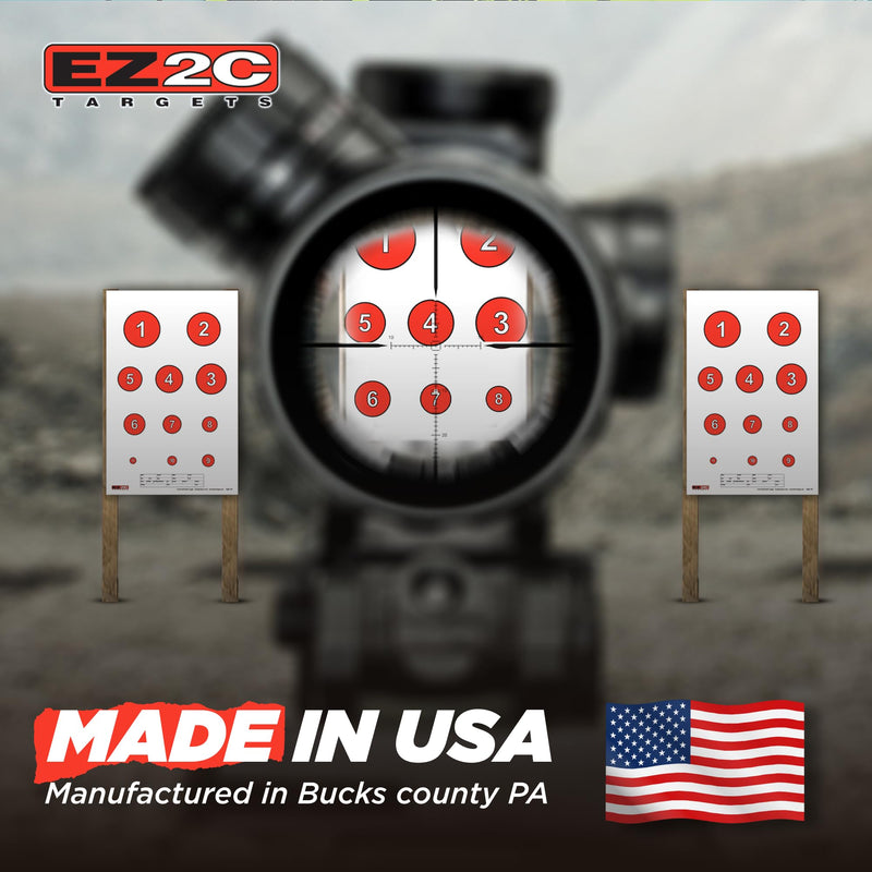 Load image into Gallery viewer, 40 EZ2C Targets: Four Fun Game Styles Paper Targets 11"x17" USA MADE