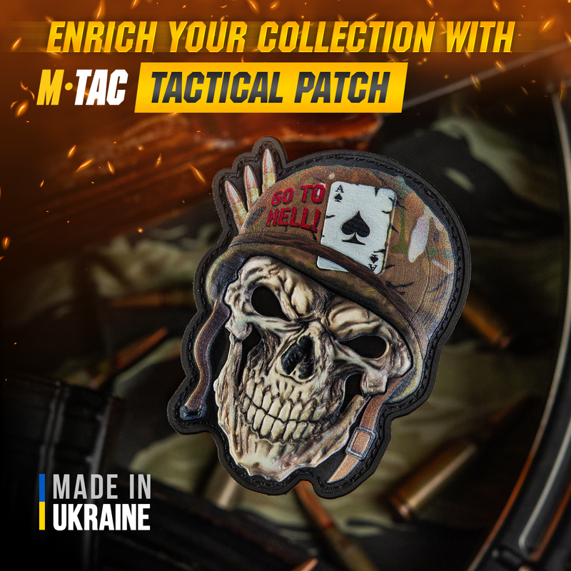 Load image into Gallery viewer, M-Tac Patch Skull in a Helmet PVC