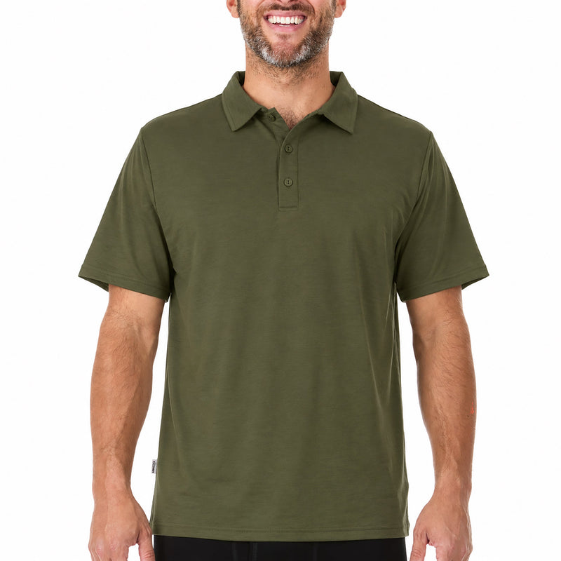 Load image into Gallery viewer, Microweight Men's Wool Polo - Woolverino