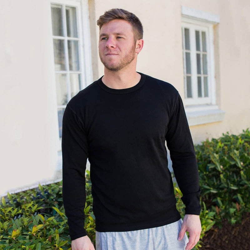 Load image into Gallery viewer, Heavyweight Men's Wool Crew Top - 100% Merino Wool