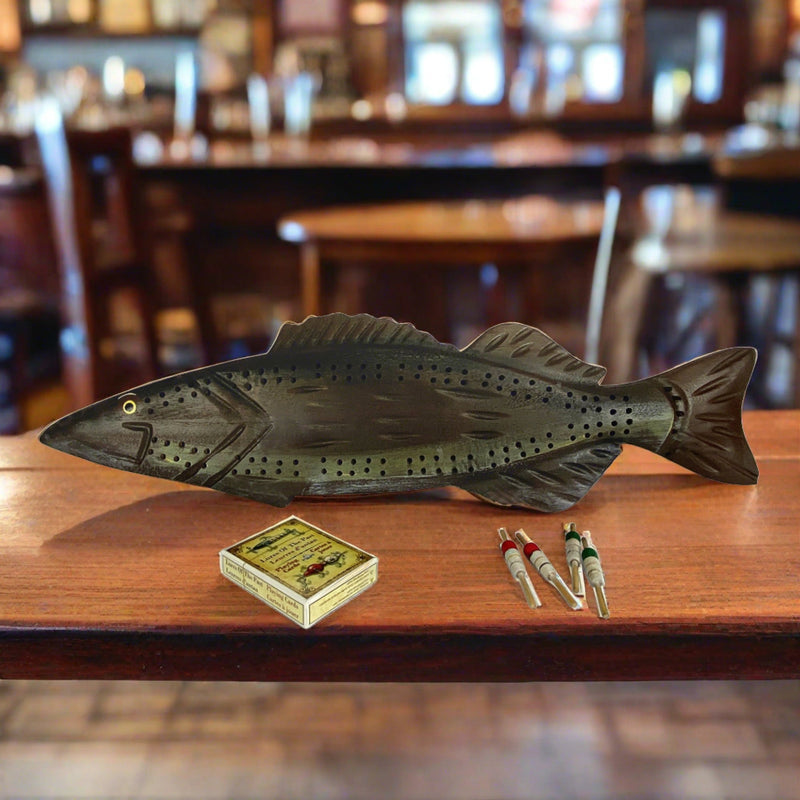 Load image into Gallery viewer, Cribbage Board-Fish