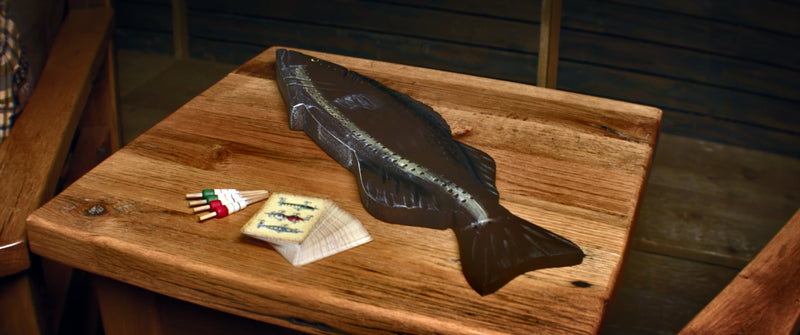 Load image into Gallery viewer, Cribbage Board-Fish