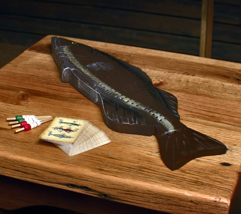 Load image into Gallery viewer, Cribbage Board-Fish