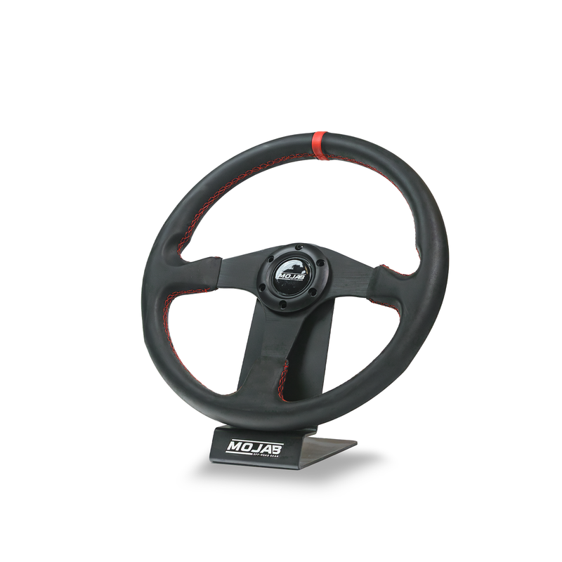 Load image into Gallery viewer, 13.5'' MOJAB Flat Steering Wheel Leather or Suede