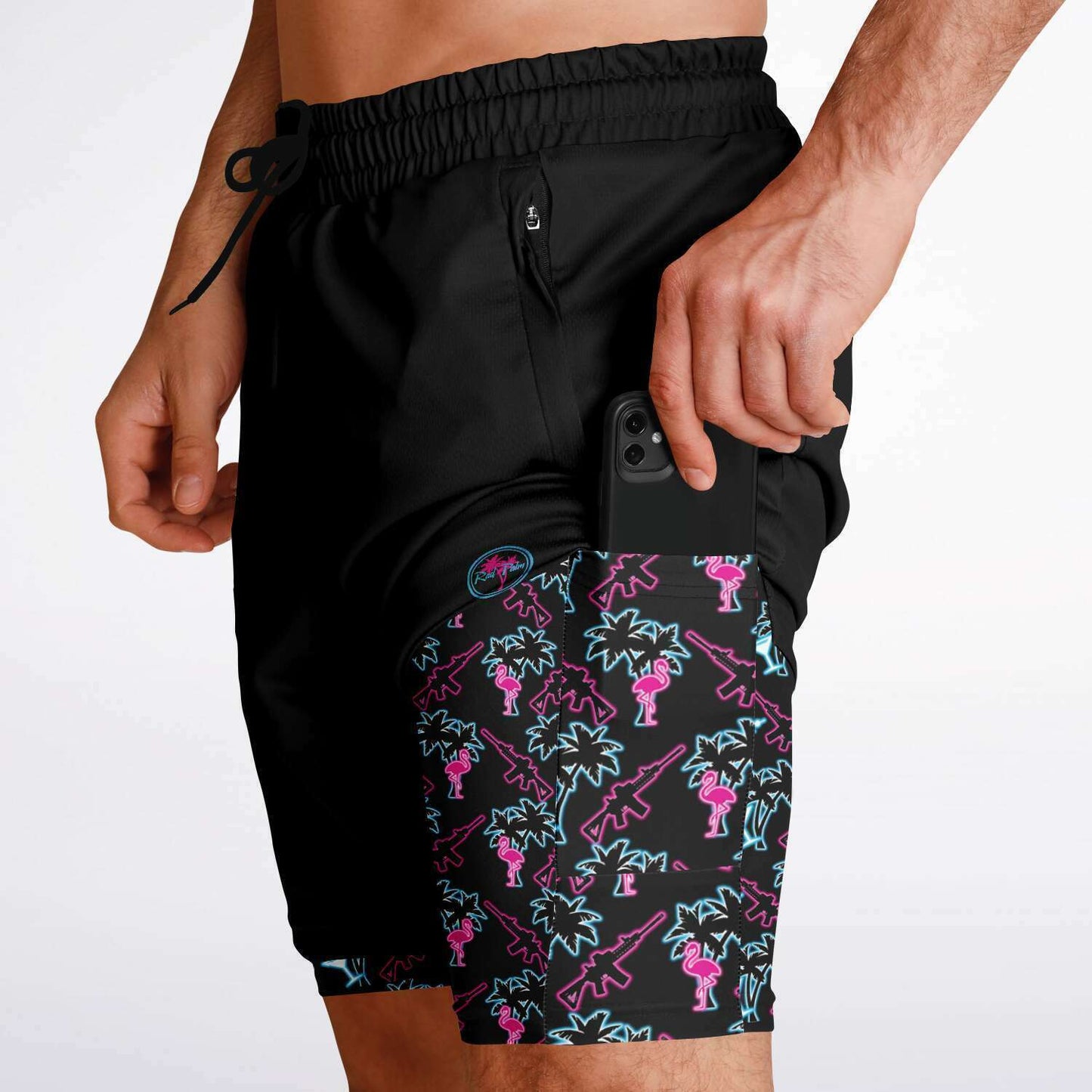 Rad Palm Neon Attack 2 in 1 Shorts