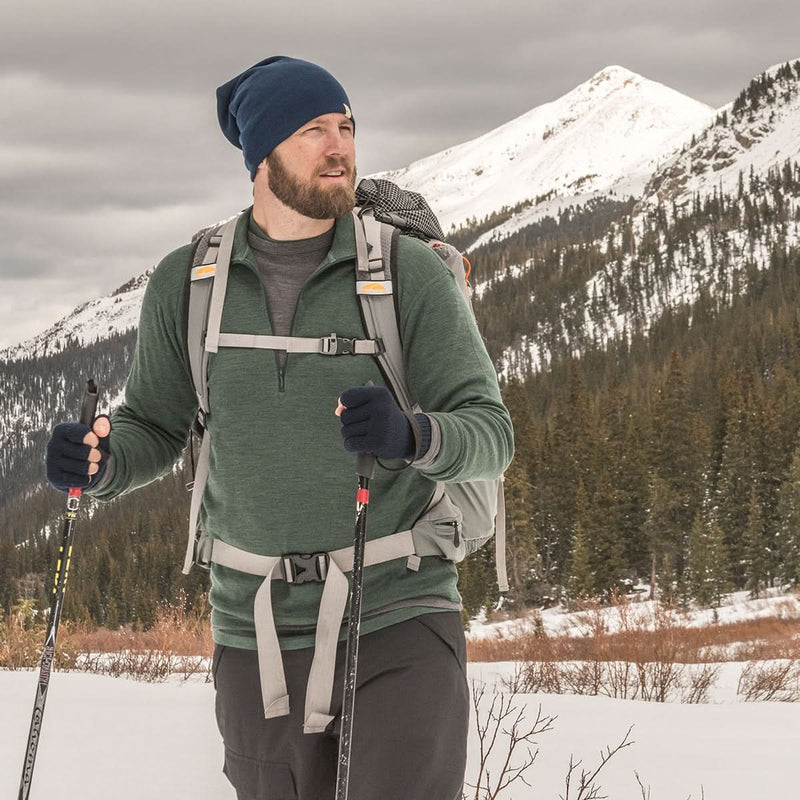Load image into Gallery viewer, Midweight Men's Wool 1/4 Zip - 100% Merino Wool