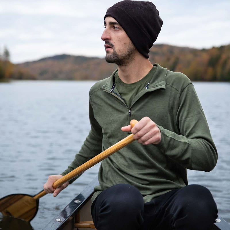 Load image into Gallery viewer, Midweight Men's Wool 1/4 Zip - 100% Merino Wool