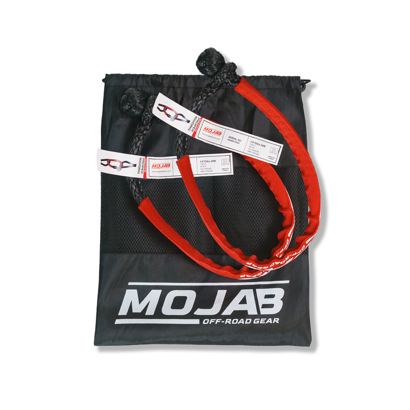 Load image into Gallery viewer, Soft Shackle 1/4'' x 24'' with sleeve and bag (Set of 2 Shackles) (Lifetime Warranty)