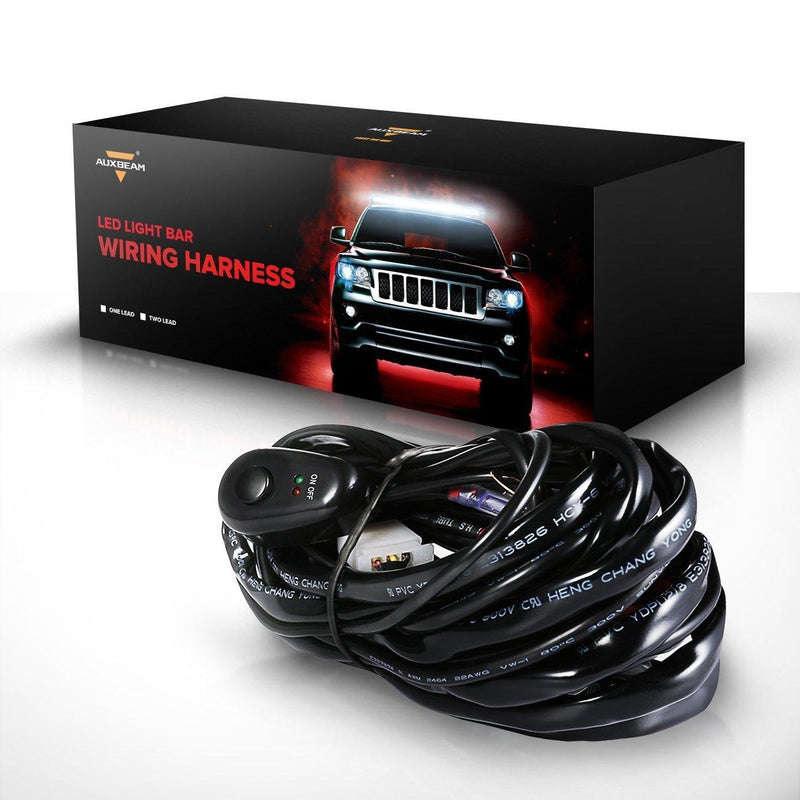 Load image into Gallery viewer, (1 Lead) LED Light Bar Wiring Harness Kit with Fuse Relay ON/Off Switch for LED Off-Road Driving Work Light