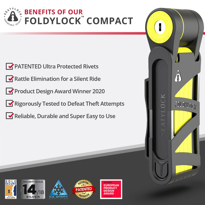 Load image into Gallery viewer, Foldylock Compact - Seatylock’s All-Time Bestseller Folding Bike Lock