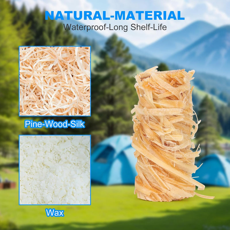 Load image into Gallery viewer, Easy Peasy Fire Starter - All Natural Pine Wax Fire Starter