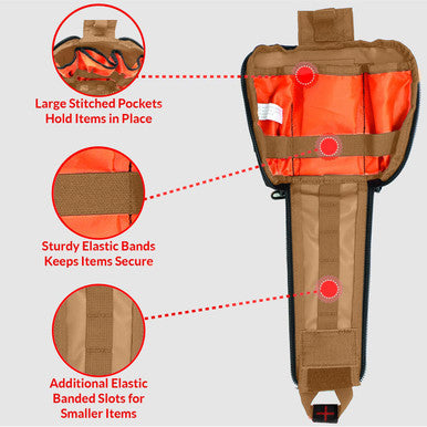 Load image into Gallery viewer, Premium Tactical IFAK Kit w Rip-Away Velcro, SOF Tourniquet & CELOX